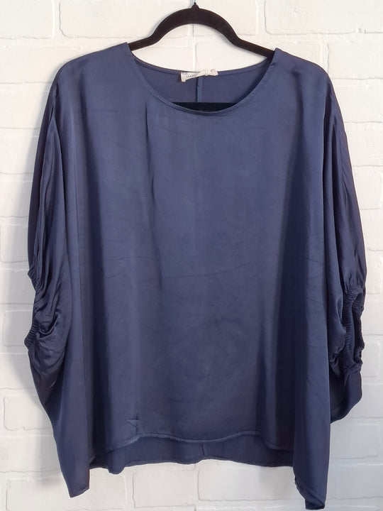La Vie Satin oversized Top