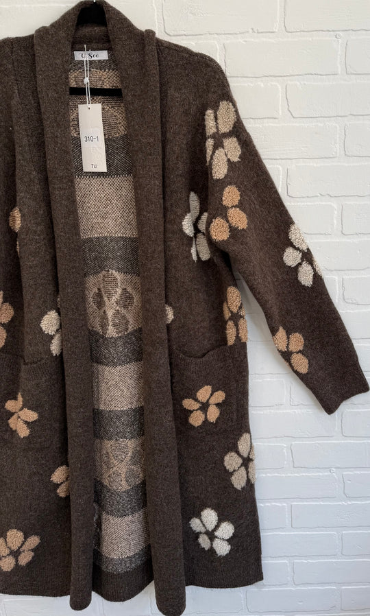 Fiori Cozy Knit Coatigan