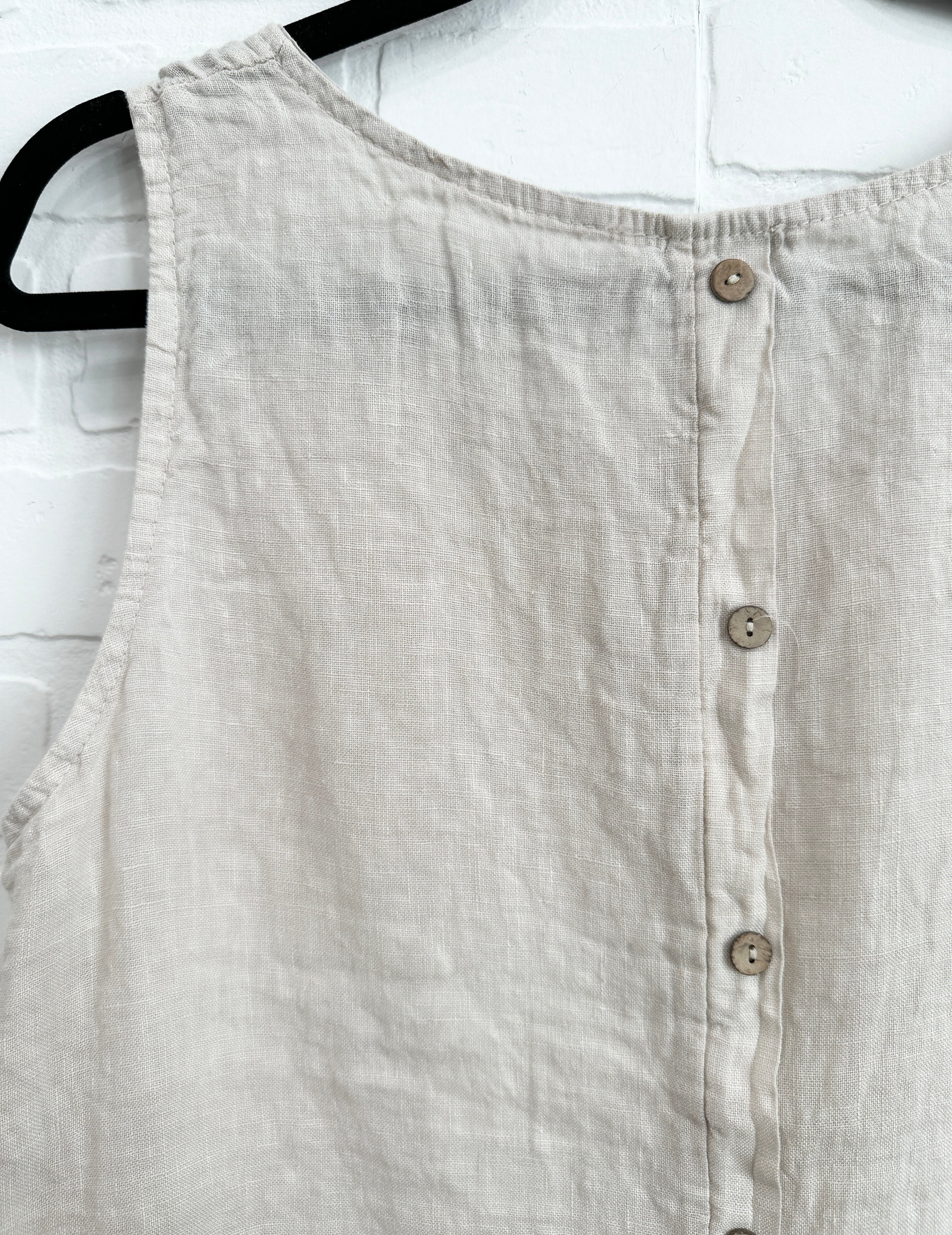 Nala Linen like balloon tops ブラック Nala Linen like balloon tops ブラック
