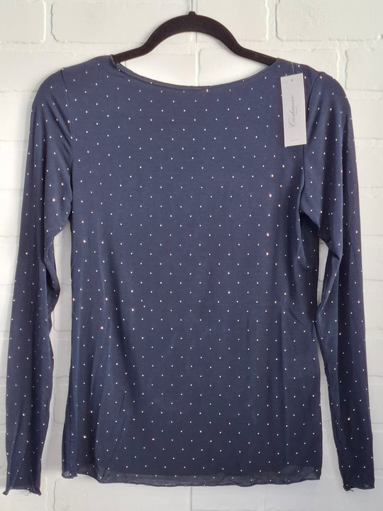 Rinstone Cashmere Blend Top
