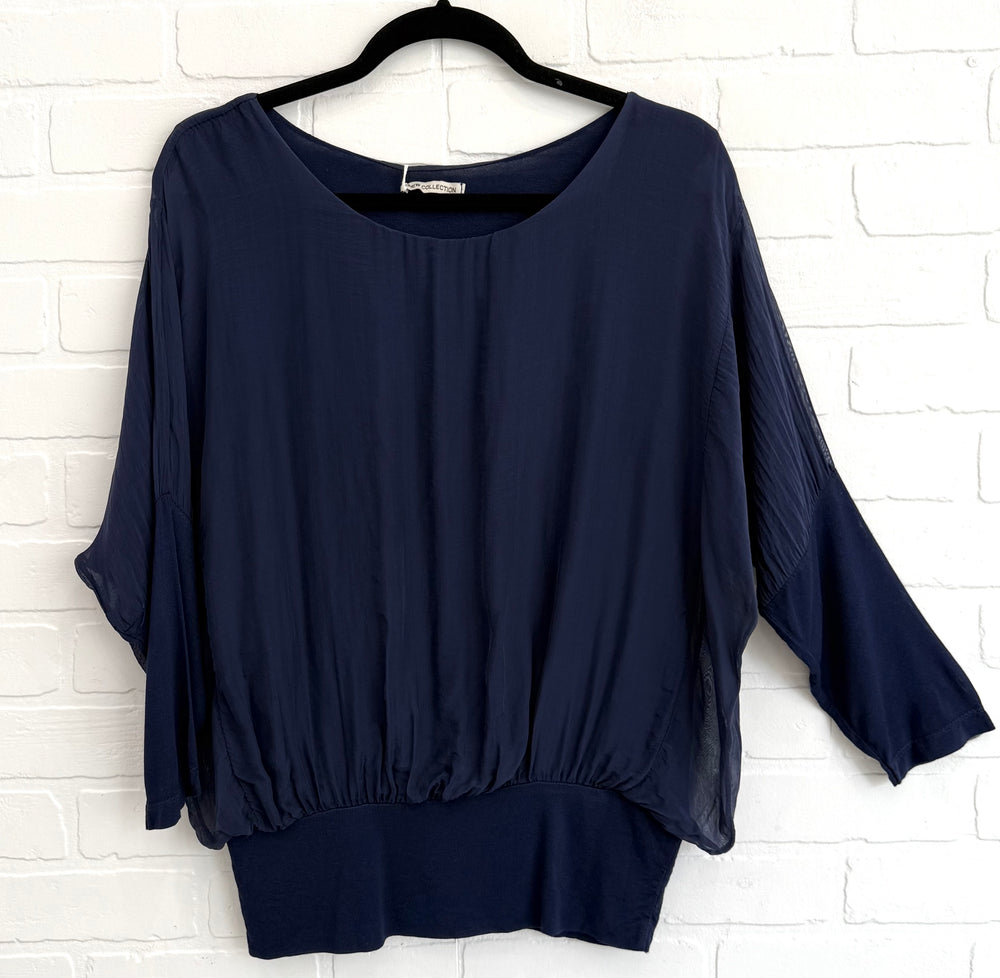 Silk Blend Lined Blouse