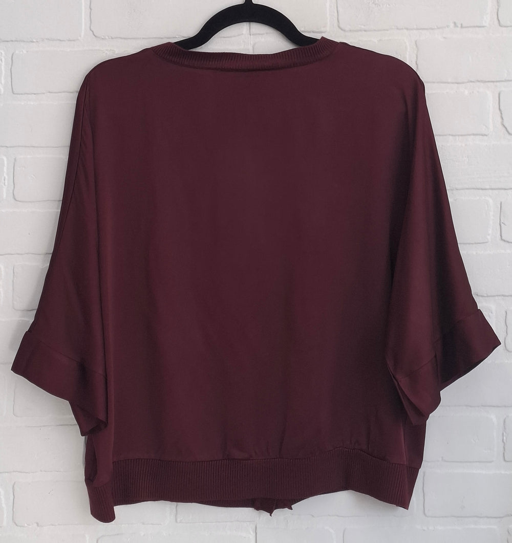 La Vie Satin Button up Top