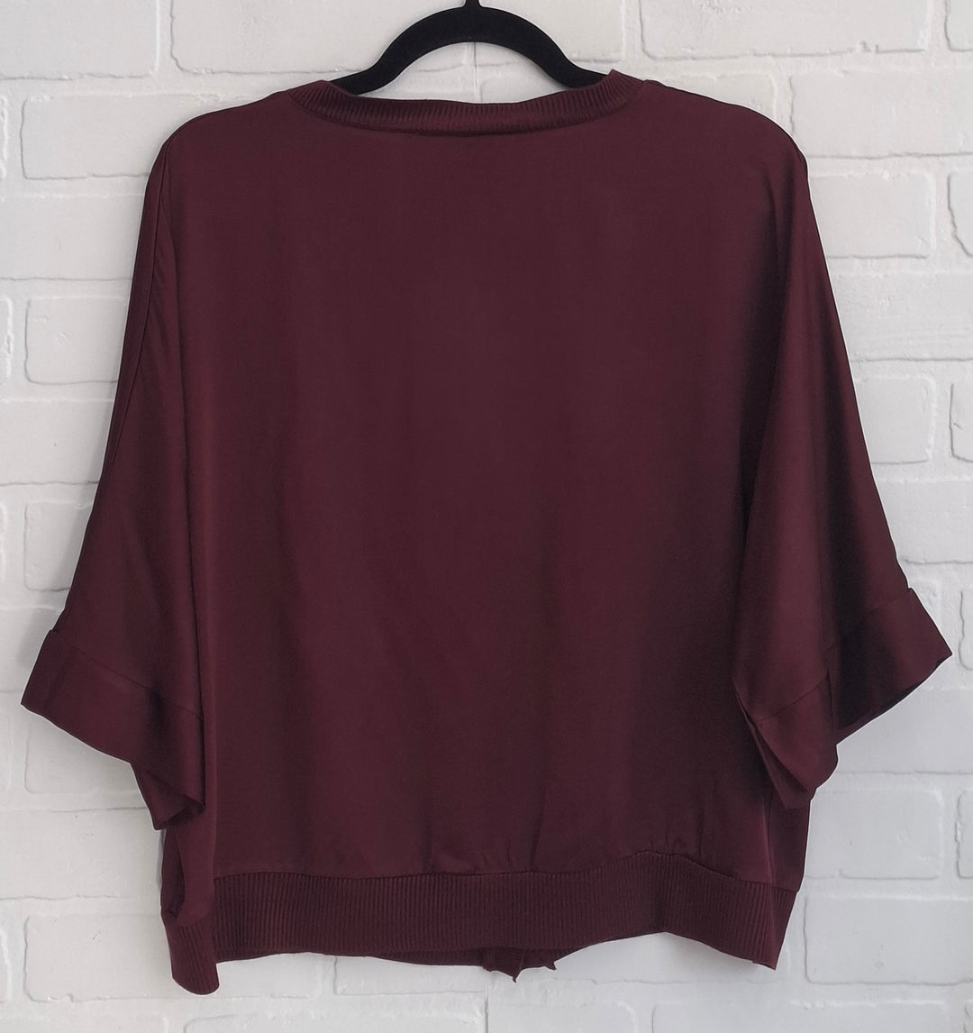La Vie Satin Button up Top