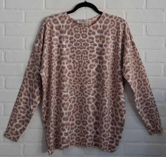 Honey Animal Print Sweater