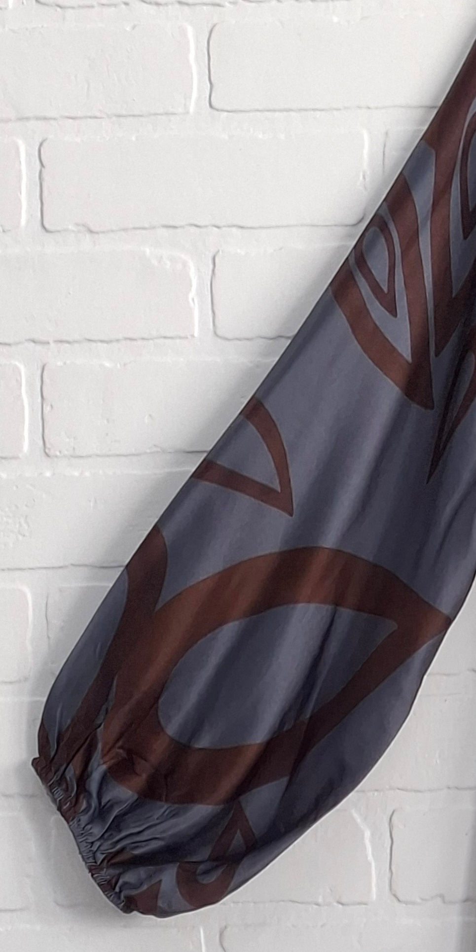 Abstract Satin Long Dress