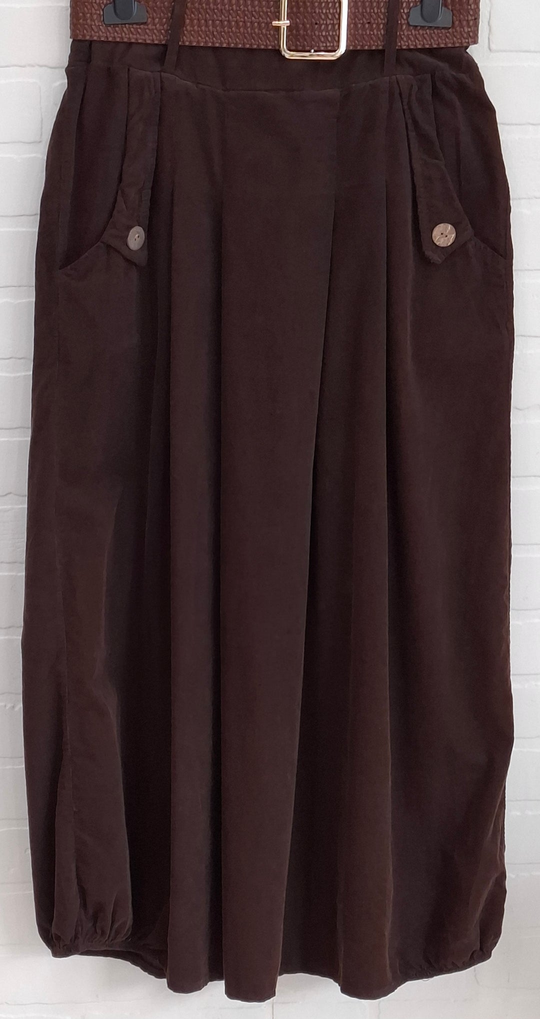 Rose Corduroy Skirt