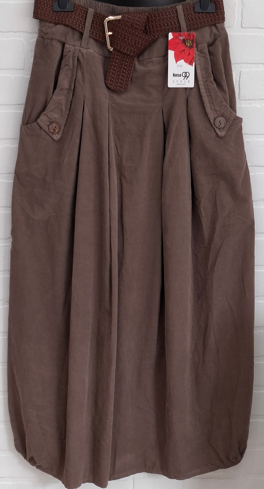 Rose Corduroy Skirt
