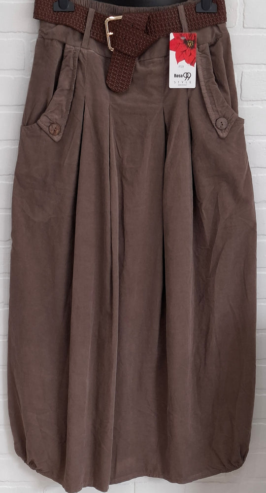 Rose Corduroy Skirt