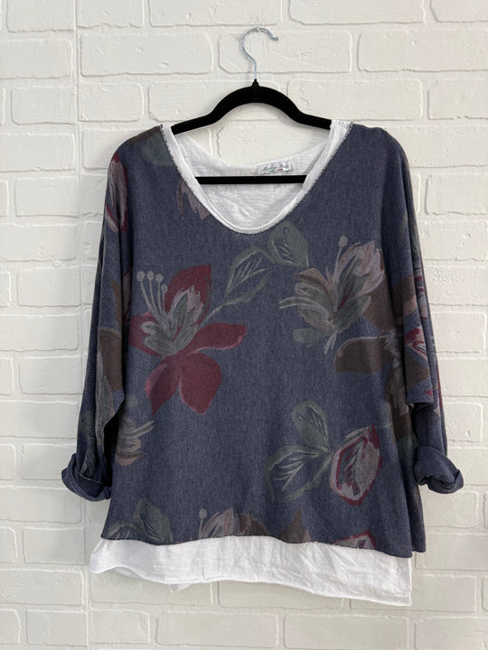 Layered Floral Top