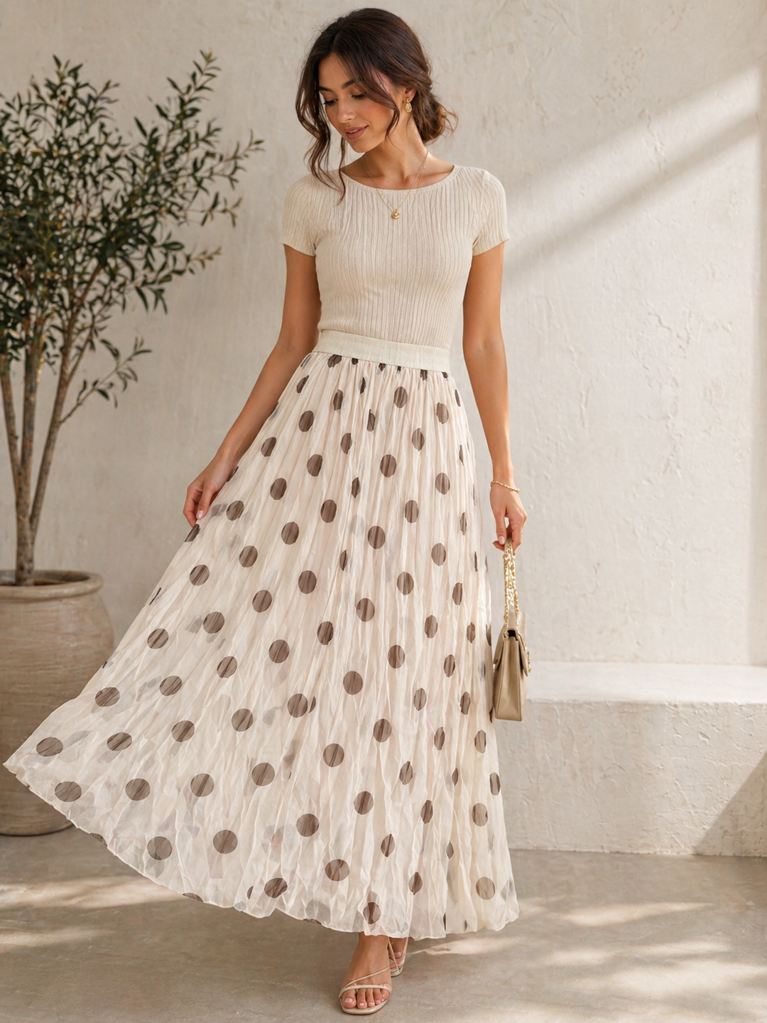 La Vita Dot Tulle Skirt