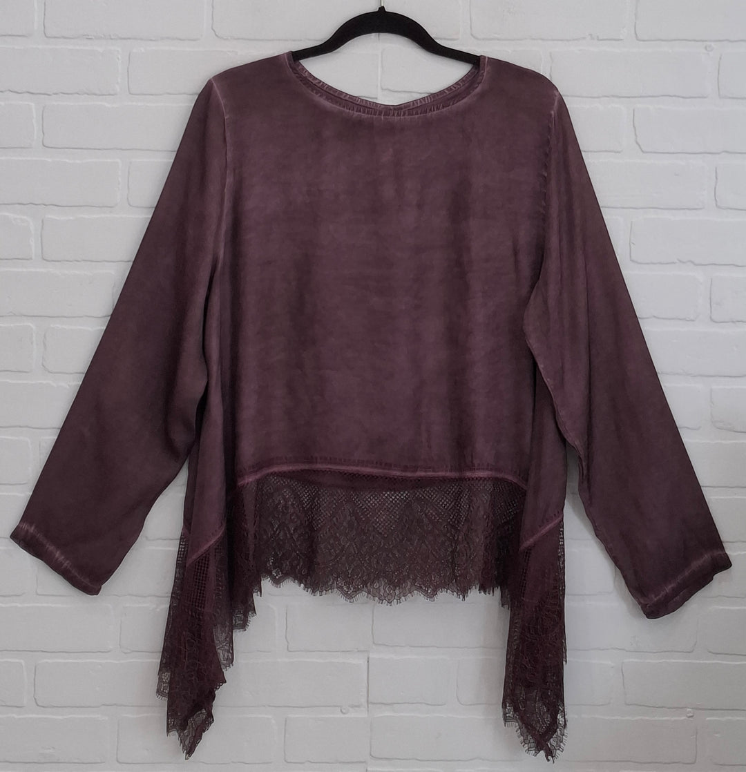 Satin Laced Top