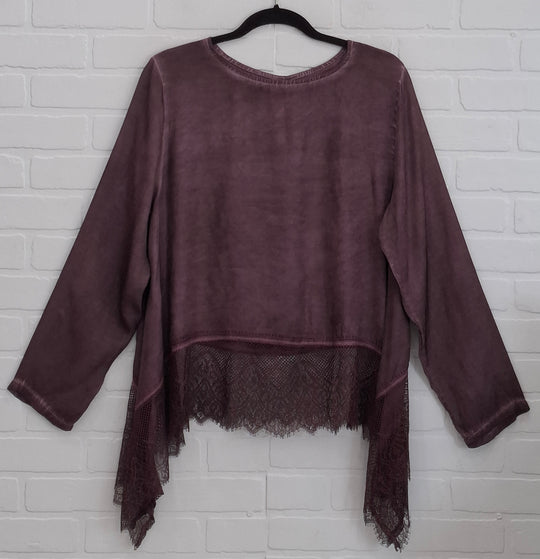 Satin Laced Top