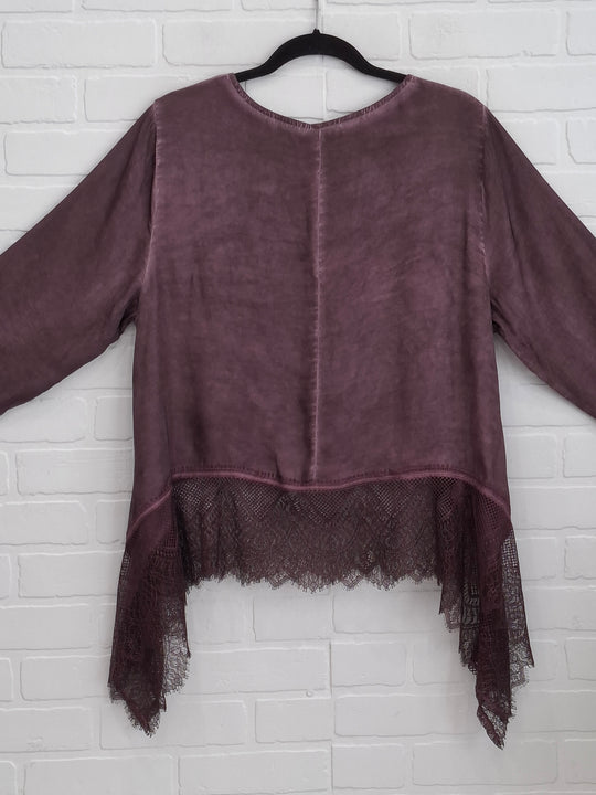Satin Laced Top