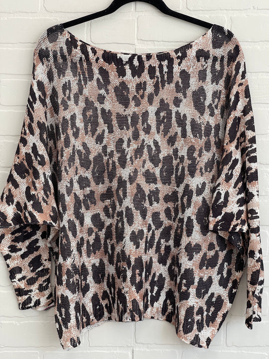 Cheetah batwing sweater