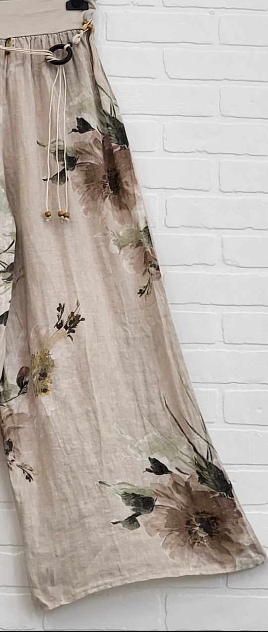 Wildflower linen pants