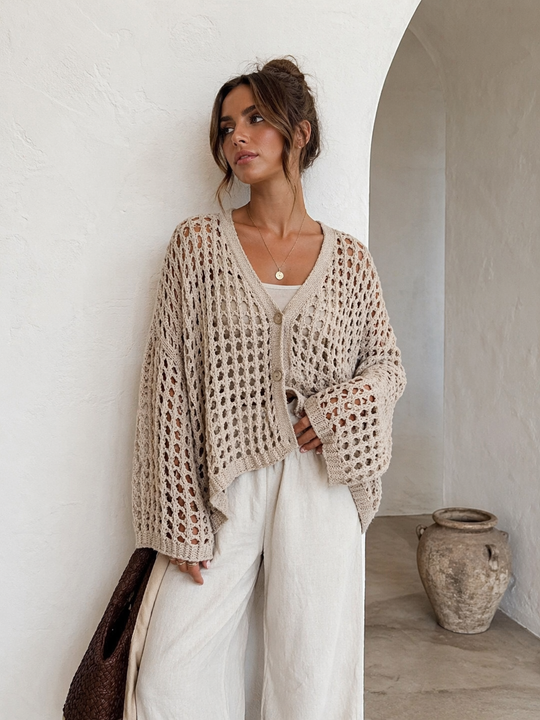Toscana Crochet Cotton Cardigan