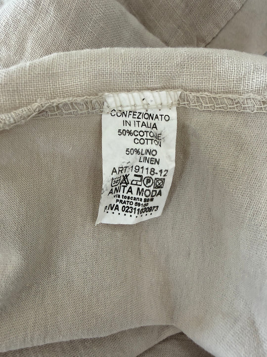 Wildflower Linen Blend Tee | Italian Cotton & Linen Top