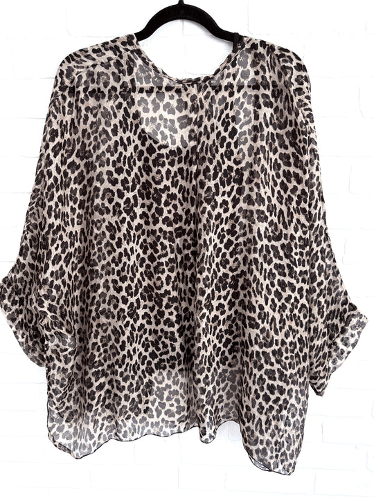 Savanna Chic Leopard Blouse