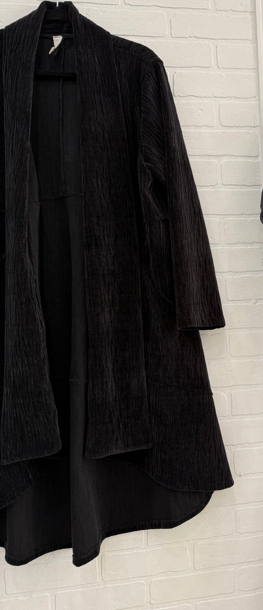 Italian Velour Drape Coat