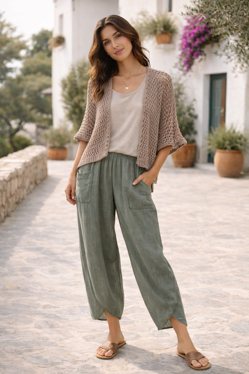 Toscana Open-Knit Cardigan