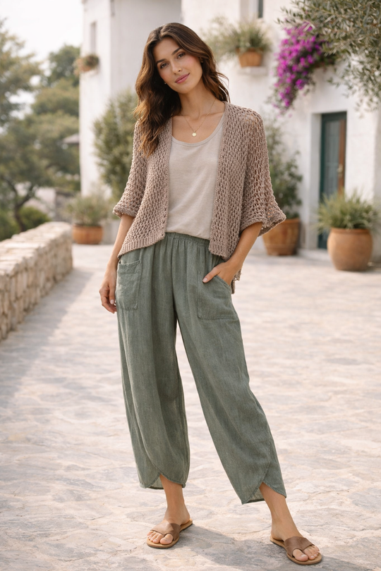 Toscana Open-Knit Cardigan