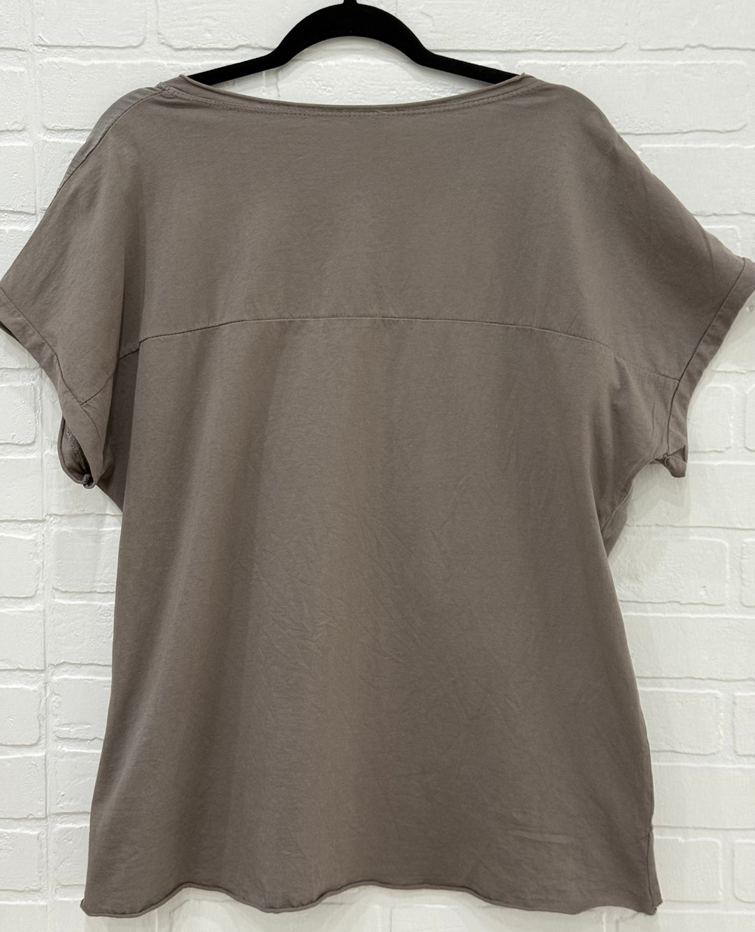 Golden Iris Linen Blend Top | Made in Italy