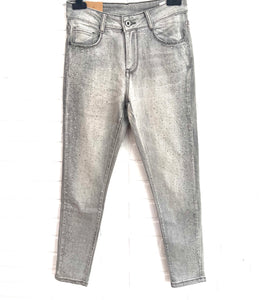 Grey sparkle jeans