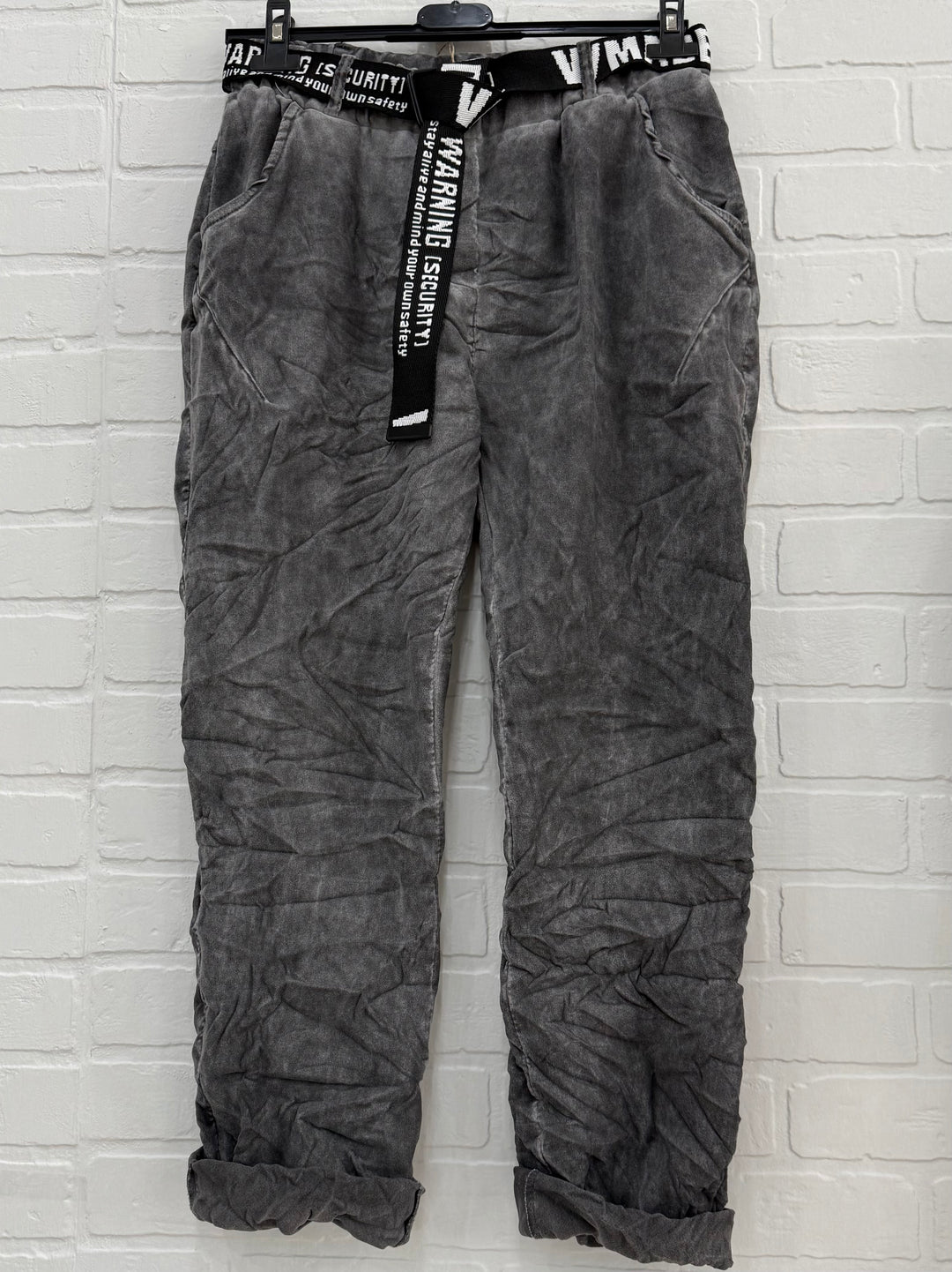 Faux Suede Jogger Pants