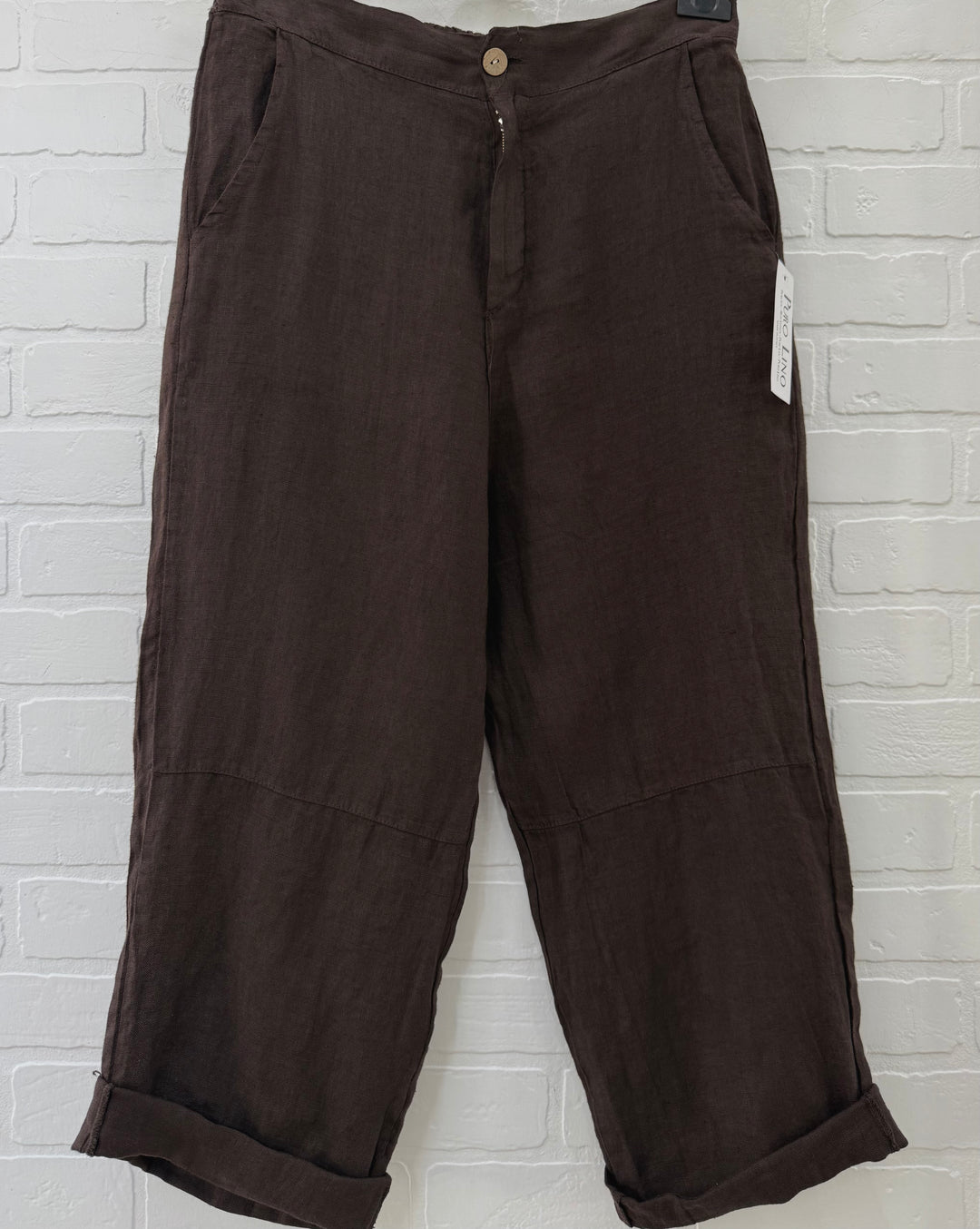 Linen Cropped Pants