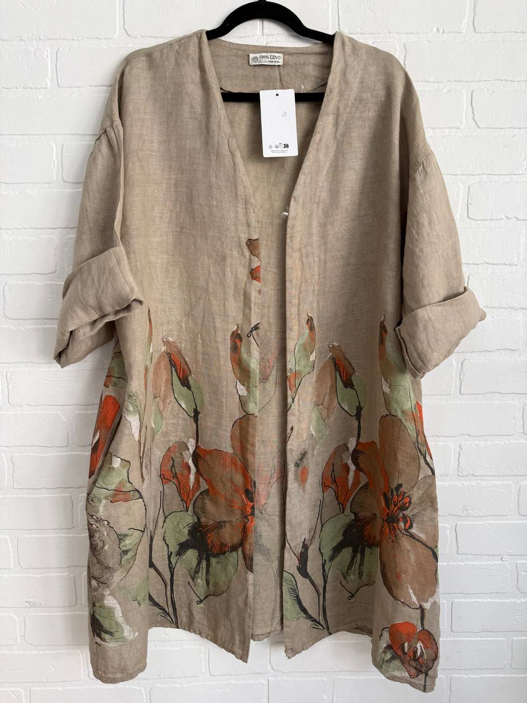 Floral Linen Kimono