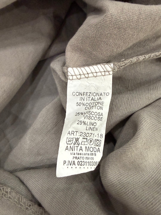 Golden Magnolia Linen Blend Top | Made in Italy
