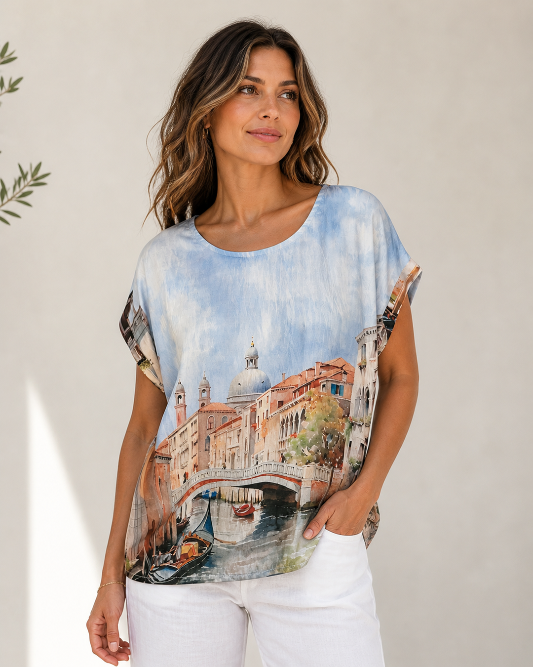 Venetian Escape Viscose Tee