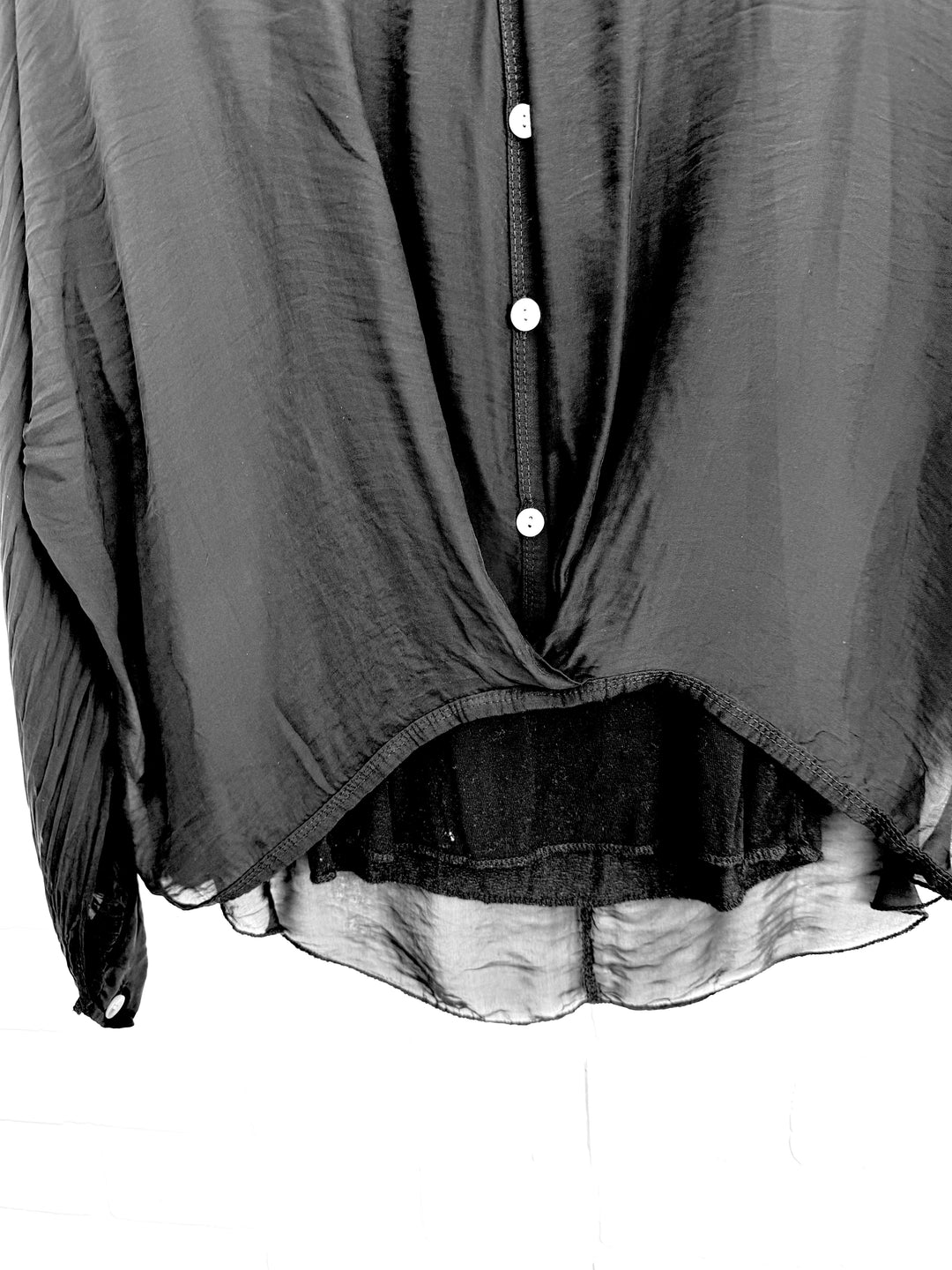 Elena Buttoned Silk Blend Blouse
