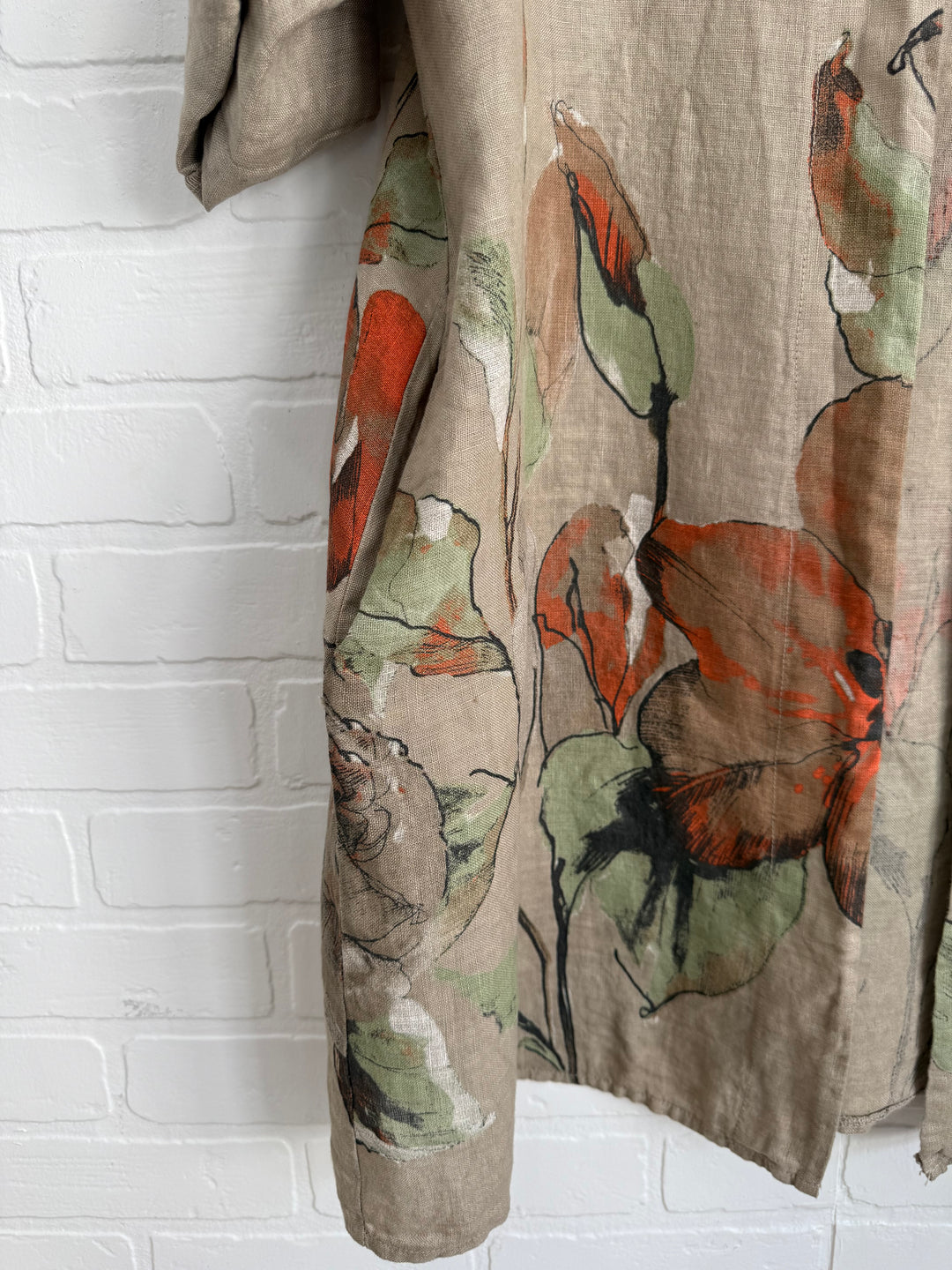 Floral Linen Kimono