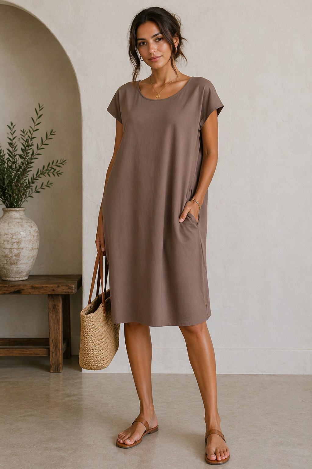 Everyday Short Sleeve Cotton Dress