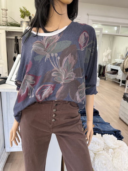 Layered Floral Top
