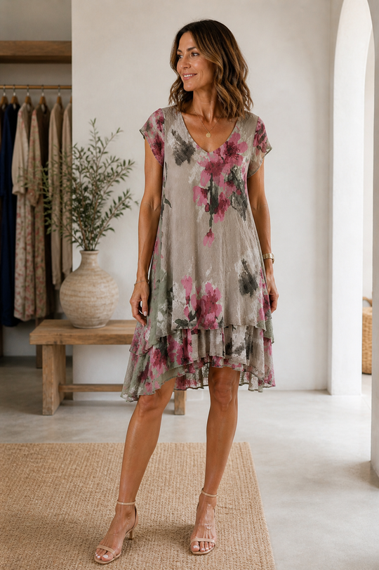 Bella Blossom Layered Dress