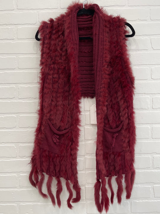 Cranberry Fur Vest