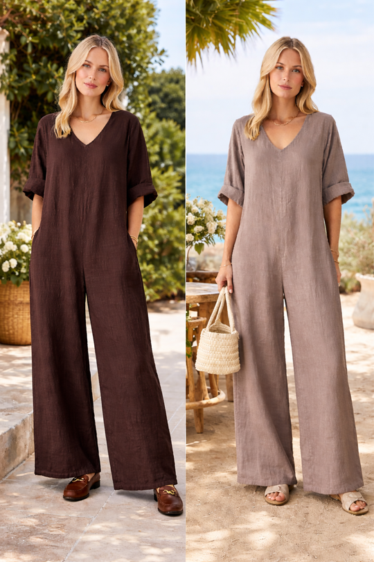Florence Linen Jumpsuit