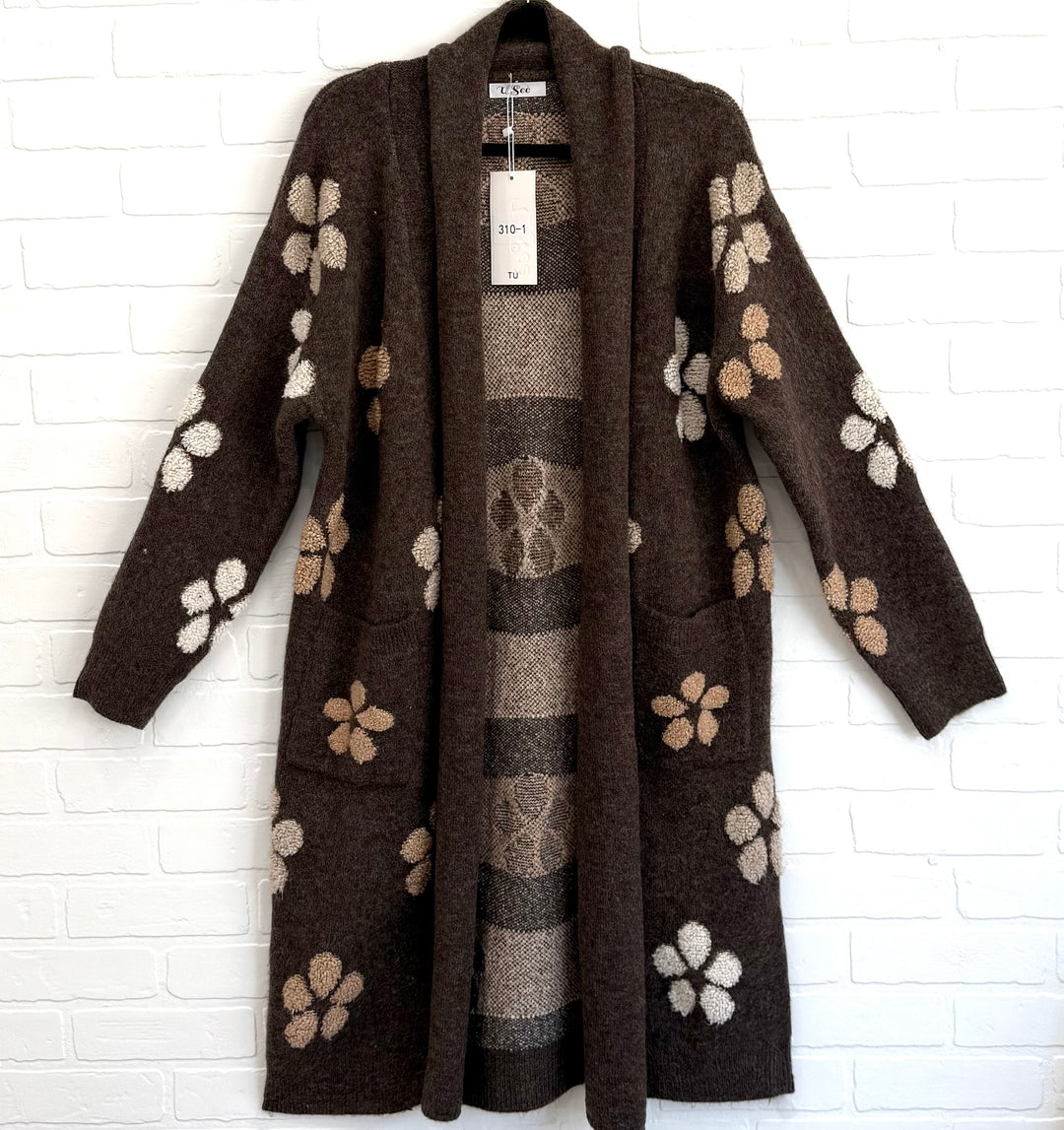 Fiori Cozy Knit Coatigan