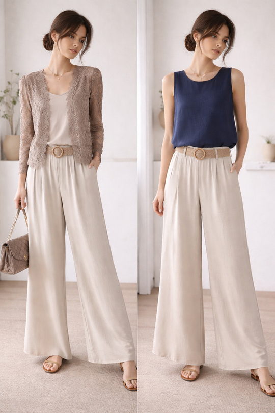 Flowy Wide- Leg Pants