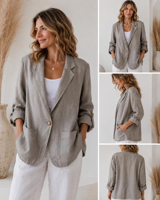 Luca Relaxed Linen Blazer