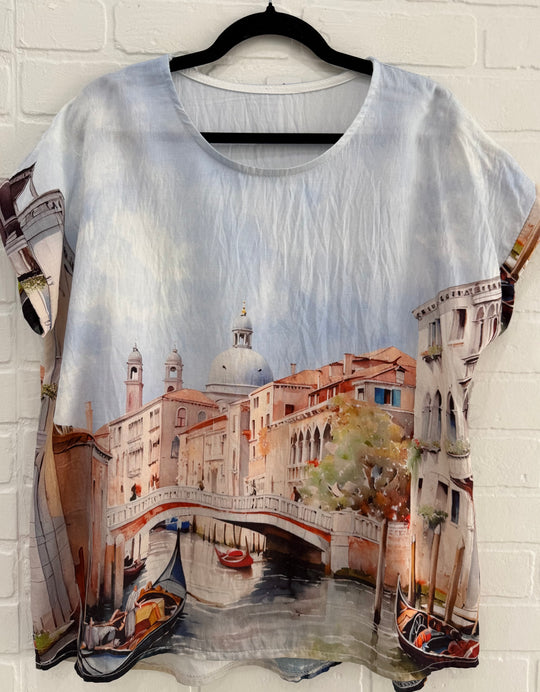Venetian Escape Viscose Tee