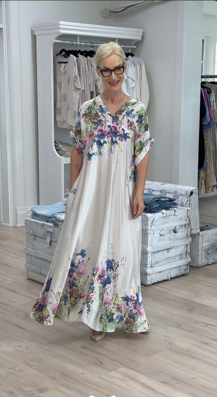Blossom Breeze Satin Dress
