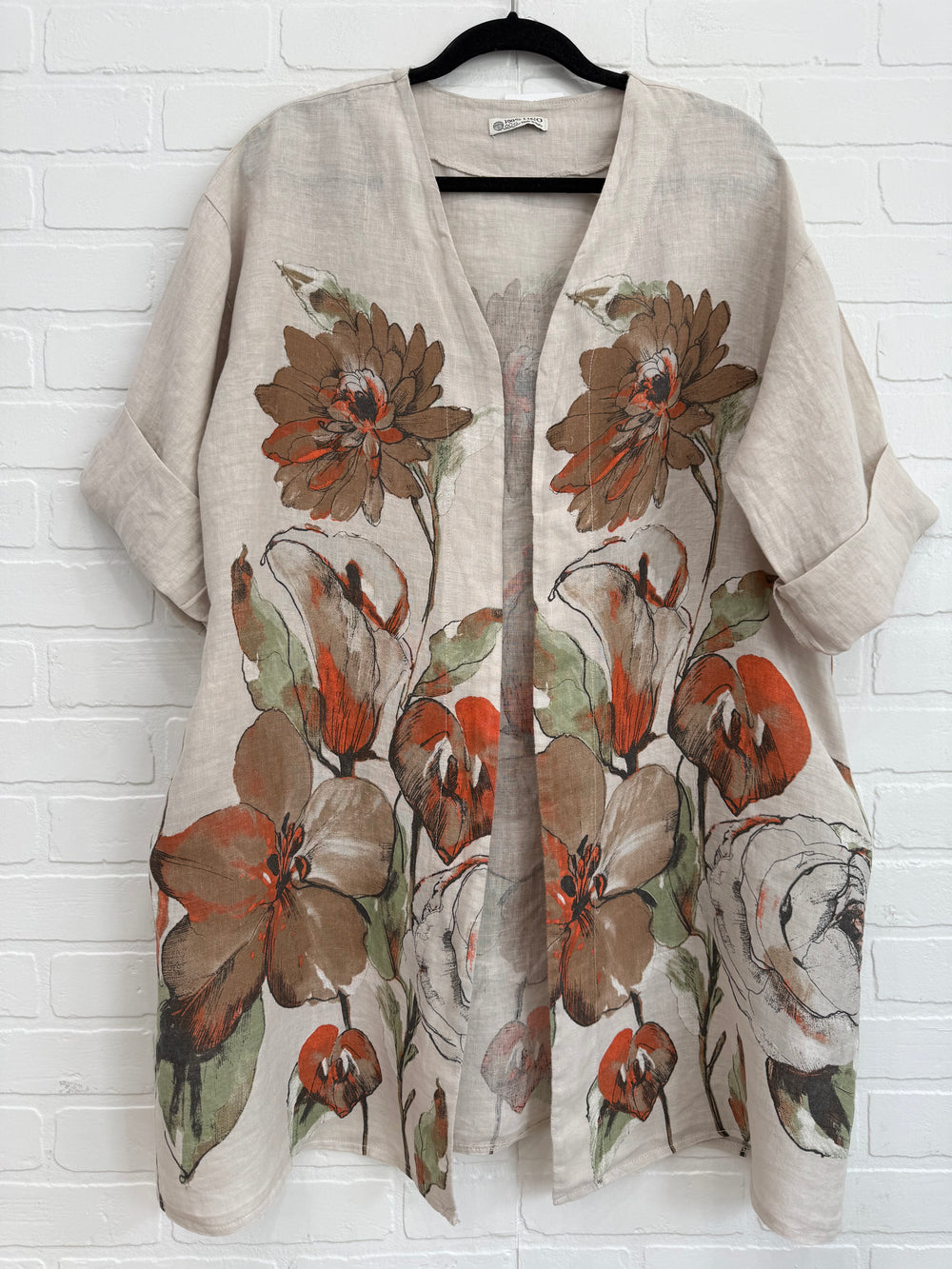 Floral Linen Kimono