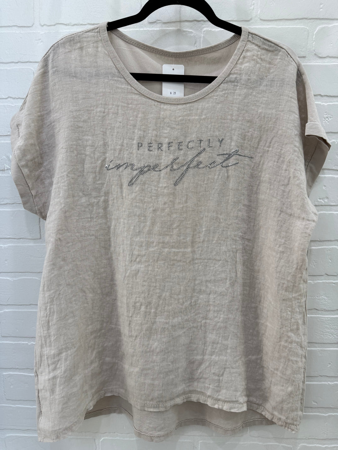 Perfectly Imperfect Graphic Linen Tee