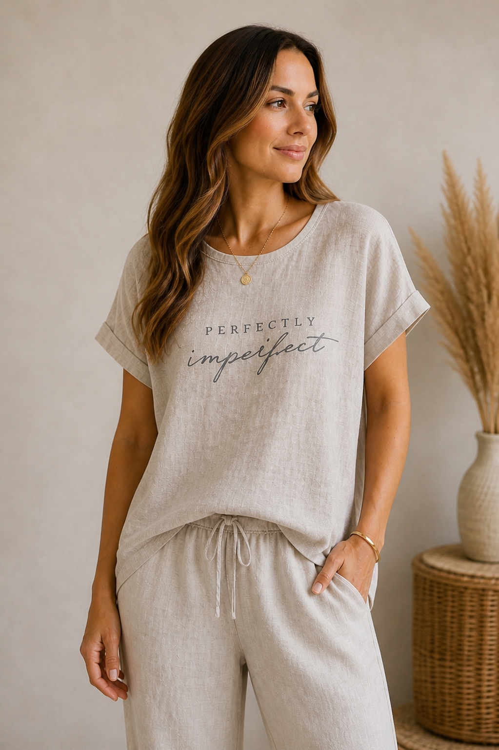 Perfectly Imperfect Graphic Linen Tee