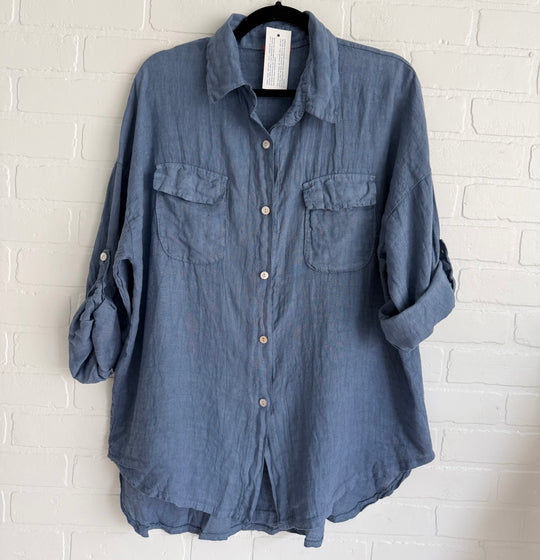 Chemise classique en lin