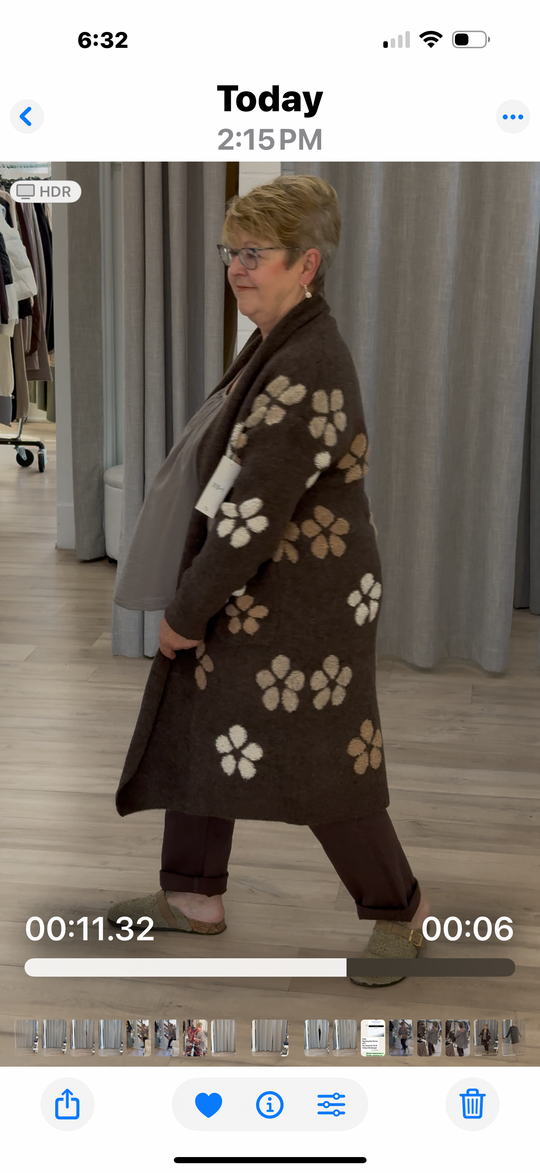 Fiori Cozy Knit Coatigan