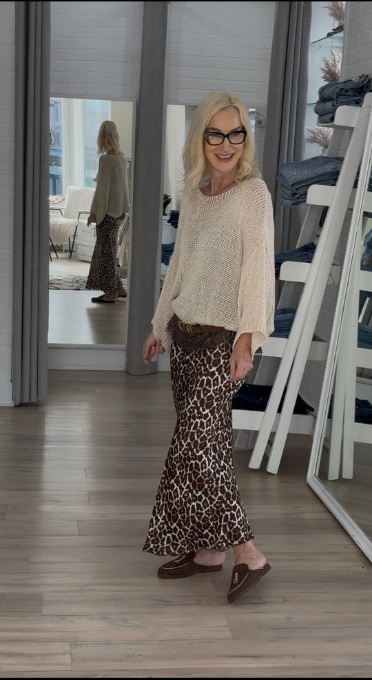 Animal Print Skirt